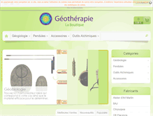 Tablet Screenshot of geotherapie-shop.com